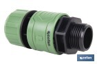 Garden hose repair connector | ABS fitting | UV resistance | Quick and easy connection | 1" repair fitting Ø25mm  - Cofan