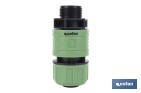 Garden hose repair connector | ABS fitting | UV resistance | Quick and easy connection | 1" repair fitting Ø25mm  - Cofan