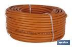 ROULEAU DE TUBE DE GAZ BUTANE FLEXIBLE | DISPONIBLE EN COULEUR ORANGE | DIMENSIONS : 8 MM X 60 M