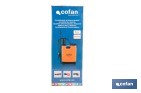 Pulvérisateur dorsal manuel | Capacité : 12 litres | Couleur : orange/noir - Cofan