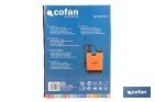 Pulvérisateur dorsal manuel | Capacité : 12 litres | Couleur : orange/noir - Cofan