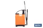 Pulvérisateur dorsal manuel | Capacité : 12 litres | Couleur : orange/noir - Cofan