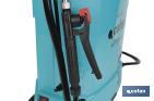 Backpack sprayer | Manual and electric operation | 16-litre capacity | 12V Li-Ion battery | 60cm wand | 4 nozzles | Padded straps - Cofan