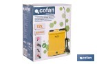 Pulverizador de espalda eléctrico | Batería de litio de 12 V | Lanza de 58 cm con correas acolchadas | Disponible en dos capacidades diferentes - Cofan