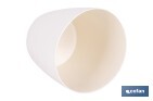 Pot de fleurs rond en polypropylène | Spécial pour les plantes et les fleurs | Parfait pour placer en extérieur ou en intérieur - Cofan