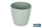 POT DE FLEURS ROND EN POLYPROPYLÈNE | SPÉCIAL POUR LES PLANTES ET LES FLEURS | PARFAIT POUR PLACER EN EXTÉRIEUR OU EN INTÉRIEUR