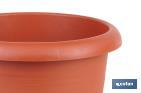 Round plant pot with tray | Special for plants and flowers | Perfect for indoor or outdoor use - Cofan