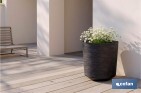 Pots de fleurs décoratifs d'intérieur | Pots de fleurs ronds | Matériau : Polypropylène | Disponibles en différentes couleurs et dimensions - Cofan