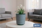 Pots de fleurs décoratifs d'intérieur | Pots de fleurs ronds | Matériau : Polypropylène | Disponibles en différentes couleurs et dimensions - Cofan