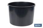 Maceteros cónicos decorativos con depósito | Color: negro | Resistentes para los UV | Material: polipropileno | Disponibles en diferentes medidas - Cofan