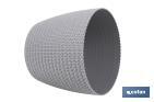 Decorative planters with woven design | UV resistant | Material: polypropylene | Available in different size and colours - Cofan