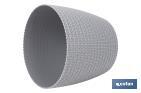 Decorative planters with woven design | UV resistant | Material: polypropylene | Available in different size and colours - Cofan