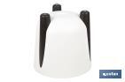 Decorative plant pots with legs | Drain plug included | Available in coffee and cream colours | Different sizes and capacities - Cofan