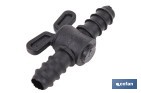 Valve d'arrosage de couleur noire | Convient pour tuyau et brumisateur - Cofan