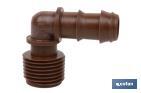 Conector en forma de "Codo" con Rosca Macho 3/4'' - Cofan