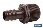 Thread pipe connector | Suitable for drip or sprinkling irrigation system | Thread: 3/4" - Cofan