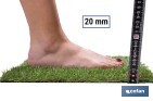 Césped artificial 20 mm para terraza y jardín | Modelo acolchado, confortable y resistente | Ideal para exteriores y piscinas - Cofan