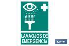 LAVAOJOS DE EMERGENCIA PICTOGRAMA + TEXTO