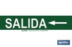SEÑAL "SALIDA" IZQUIERDA