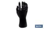 Glove display hand | Mannequin right hand with magnetic base | Black polypropylene - Cofan