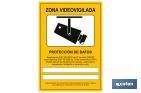 Señal de videovigilancia. El diseño de la señal puede variar, pero en ningún caso se variará el significado de la misma. - Cofan