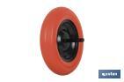 Flat-free wheelbarrow wheel | With Ø20mm axles | For loads up to 140kg - Cofan