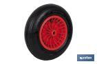 Wheelbarrow wheel with bearing | Manufactured with pneumatic ABS tyre | For loads up to 140kg - Cofan