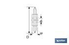 Replacement wheel blade | For pipe cutter | Diameter: 26 x 6.2mm | Ideal for plastic - Cofan