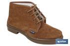 Split Suede Boot | With Shoelace | Delta Model | Work Boots | Rubber Sole - Cofan