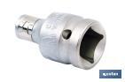 1/4" Ratchet socket bit adaptor | Chrome-vanadium steel | Size: 1/4" - Cofan