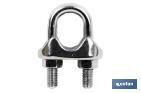 Stainless steel A-2 wire rope clip DIN-741 - Cofan