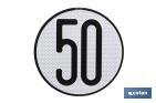 Placa V-4 limitação de velocidade (50 km/h) - Cofan