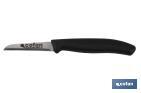 Harvest knife | 12-unit pack | Wharncliffe point model | Blade size: 6.5cm | Black handle - Cofan