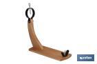 GONDOLA-SHAPED HAM HOLDER | WOODEN HAM HOLDER | SIZE: 37.5 X 16.8 X 60CM