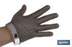 Cut-resistant glove | Stainless-steel mesh | Metal glove for safety work | Sizes: M, L and XL - Cofan