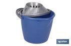 Bucket + Wringer | Blue | Ergonomic plastic handle - Cofan