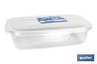 Rectangular lunch box | Transparent | Polypropylene - Cofan