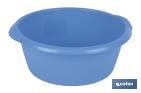 Barreño de Color Azul | Modelo Udai | Capacidad  3, 6, 10, 15 o 25 L | Fabricado en Polipropileno | Barreño Multiusos - Cofan