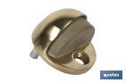 Brass door block + plug - Cofan