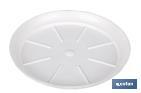 WHITE FLOWER POT TRAY, ALTEA MODEL