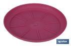 CHERRY RED FLOWER POT TRAY, ALTEA MODEL