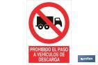 Prohibido el paso a vehiculos de descarga - Cofan