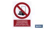 Prohibido Depositar materiales - Cofan