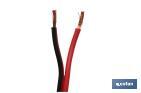 Electric Cable Roll of 100m | Parallel | Cable cross section of various sizes | Black and red - Cofan