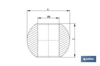 Quick release lower link ball | Suitable for lower lift arm joints - Cofan