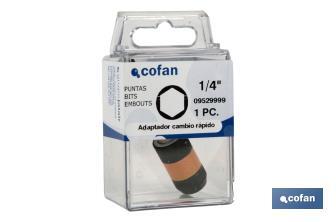 Adaptateur pointes pour visseuses - Cofan