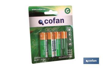 Pilas Recargables AA - Cofan