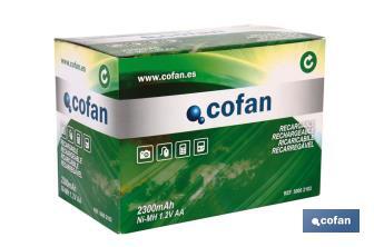 Rechargeable batteries AA - Cofan