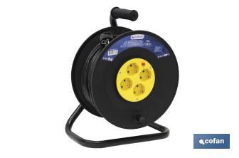 Cable Reel with 4 Sockets | Cable Length: 50 metres | Cable section: 3 x 1.5mm - Cofan