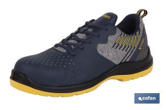 Zapato Deportivo | Seguridad S1P-SRC |Modelo Solana | Color Azul | Suela Antideslizante - Cofan
